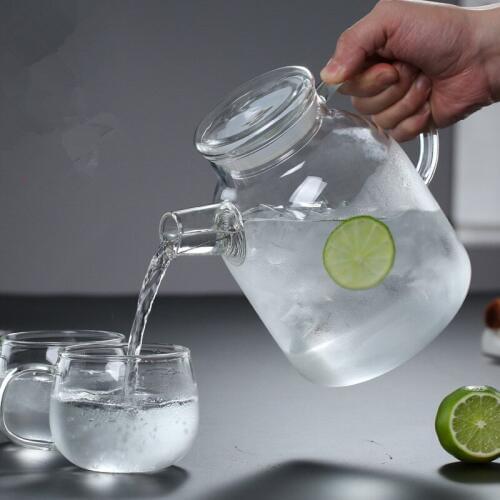 Borosilicate Glass Teapot Heat-Resistant Large Transparent Tea Pot Flower Tea Kettle Set