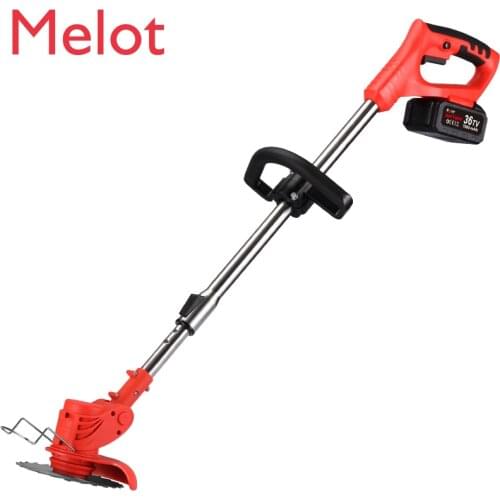 Battery Grass Trimmer Electric Mower Multifunctional Weeding Machine Small Household Lawn Mower Rechargeable Hair Remover