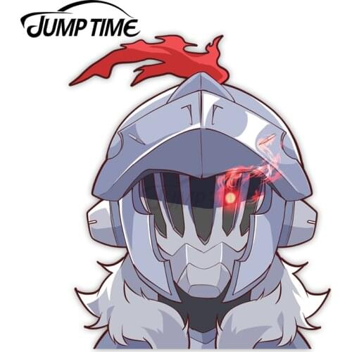 Jump Time 13 x 10.5cm Vinyl Decoration Goblin-slayer Anime Avatar Car Decals Windows Computer Bumper Waterproof Car Stickers