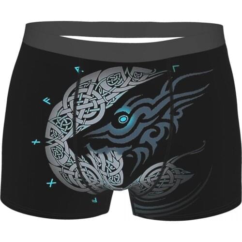 Wolf Romantic Horror Film RAGNAROK MOON Underpants Cotton Panties Man Underwear Print Shorts Boxer Briefs