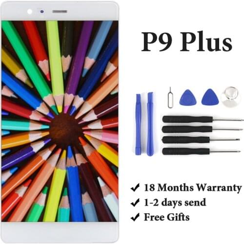 5.5" For Huawei P9 Plus LCD EVA-L09 VIE-L09 Display Touch Screen Panel Digitizer Assembly Replacement Parts With Frame