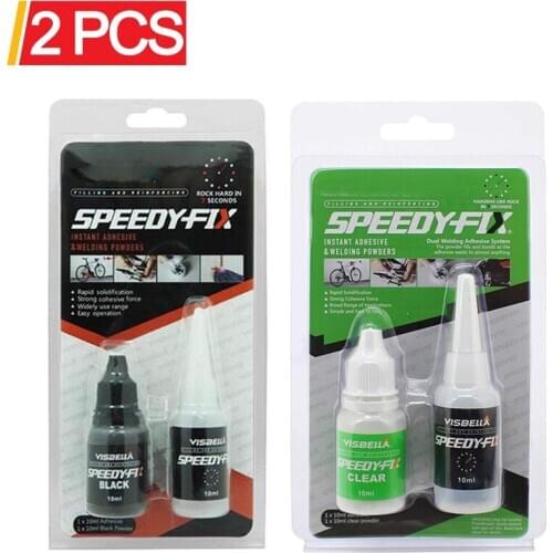 2PCS Quick Caulk Fill Fillers Adhesives Sealants Car Windshield Repair Tool Liquid Glue Bonding Metal Plastic Wood Rubber Powder