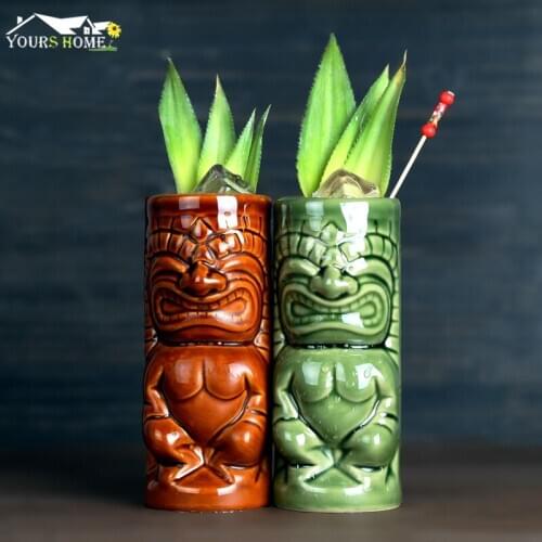 320ml Maori Totem Home Decoration Tiki Mug Ceramic Cup Hot Sale Beer Cup Coffee Mug Tiki Cup Ceramic Crafts