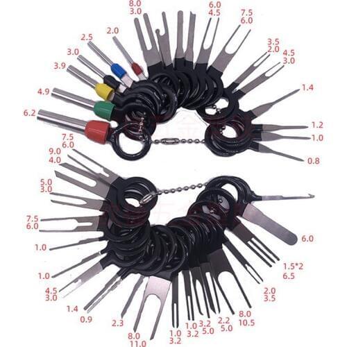 59pcs Car Terminal Removal Electrical Wiring Crimp Connector Pin Extractor Kit Automobiles Wire Terminal Repair Hand Cars Tools