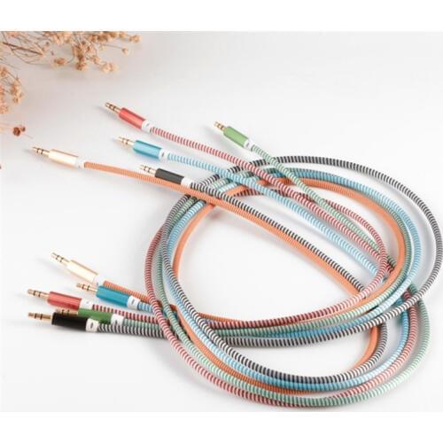 1000pcs 3.5mm Jack Audio Cable Gold Plated 3.5 mm Male to 3.5mm Male Aux Cable for iPhone Car Headphone Speaker Auxiliary Cable