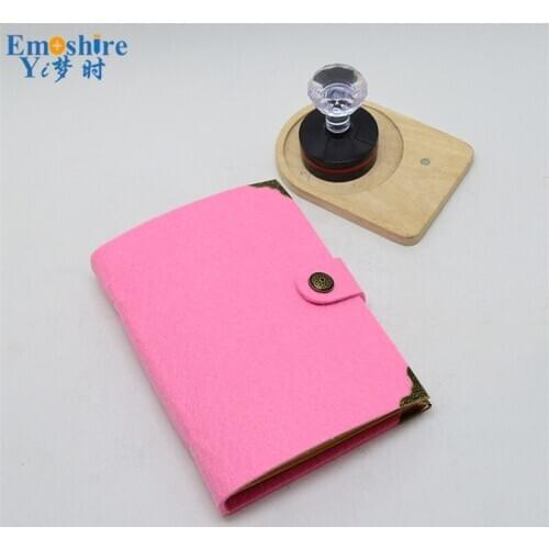 Felt Handbook Loose-leaf Notebook Trumpet Loose-leaf Notebook Notepad Blank Notebook Wholesale Custom Logo N096