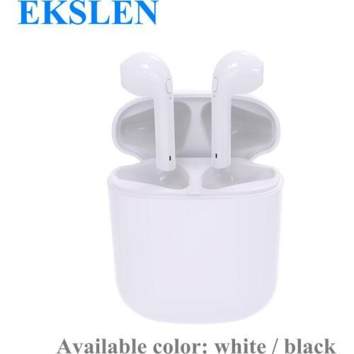 Ekslen MINI HQB-I8 TWS Bluetooth In Ear Earphone with Charging Base Charger Box Wireless Headset Hardware for Mobile phone