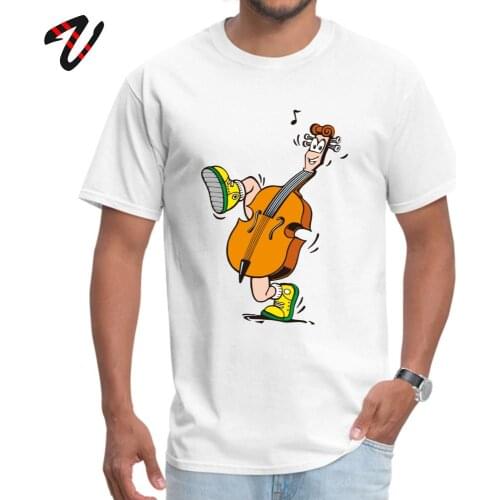 Music T-shirt Cello Man Tshirt Orchestra Band Tees Designer Funny Members T Shirts Classic Sound Cartoon Tops 100% Cotton Camisa