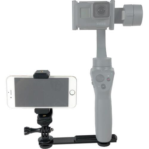 GoPro Gimbal Monitor/Light/Phone Mount Adapter Bracket For Zhiyun Smooth Q 4 DJI Osmo mobile 2 Feiyu G5 Spg series Vimble C