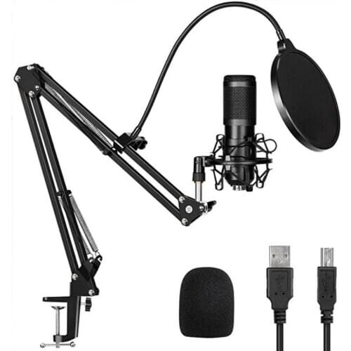 USB Microphone Cardioid Condenser Podcast Microfono 192kHz/24bit Plug and Play With for Livestreaming YouTube ASMR