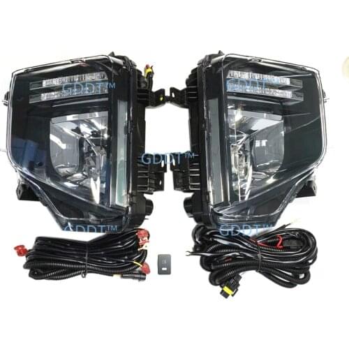 Dual Color 2019-2021 Fog Lamp Kit for L200 Strada Full Set with Bulb Wire Switch for Triton Pick Up Clearance Warning Lights