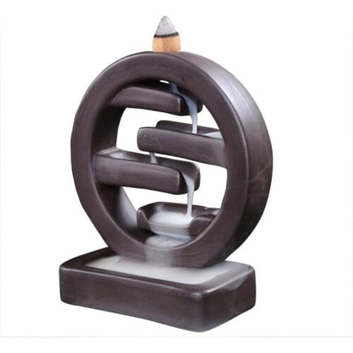 Incense Ceramic Backflow Incense Burner Creative Home Decor Incense Holder Censer Living Room Office Ornament Ceramic Z253