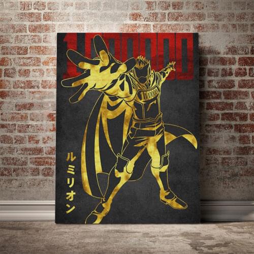 Lemillion My Hero Academia bnha Poster Canvas Wall Art Decoration prints for living Kid Children room Home bedroom decor