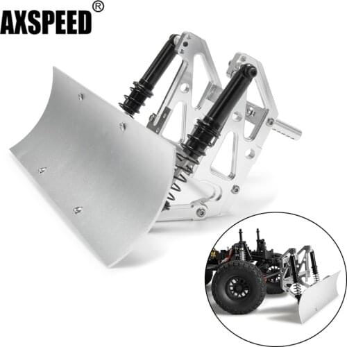 AXSPEED 1 Pcs Metal RC Car Blade Snow Plow Snow Shovel for 1/10 Axial SCX10 II 90046 90047 90028 90027 Traxxas TRX4