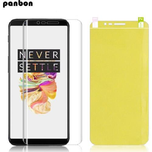 Soft Hydrogel Front Film One plus 5T 5 oneplus 5 T Full glue 3D 5D coverage Screen Protector Oneplus 5 T 5T 1+5 TPU nano film