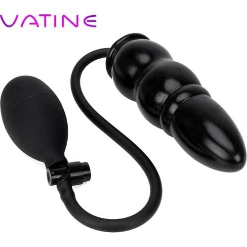 IKOKY Inflatable Anal Plug Expandable Butt Plug Sex Toys for Women Men With Pump Anal Dilator Massager