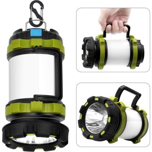 New CPL02 LED Lantern Portable LED Flashlights 18650 USB Rechargeable Camping Lights Outdoor Searchlight Hunting Red LED Torch