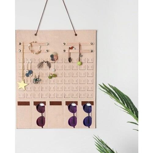 New Home Sunglasses Organizer Hanging Wall Glasses Holder Storage Display Pocket Mount Hanger on Stand