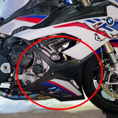 New Motorcycle 100% Carbon Fiber Belly Pan Side Fairings Side Protection Cover Fairing For BMW S1000RR S1000 RR 2019 2020