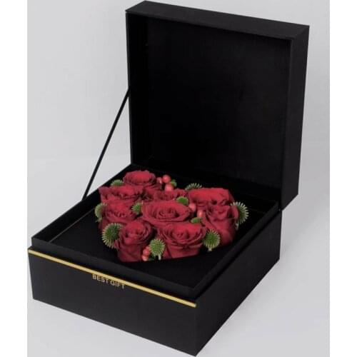Flower Box Soap Gift Box Eternal Flower Box Romantic Heart-shaped Rose Gift Box Artificial Flowers Valentines Day