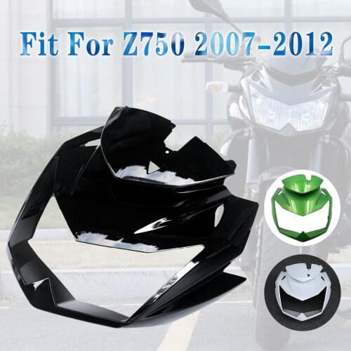 For Z750 2007-2012 08 09 10 11 Z-750 Z 750 Motorcycle ABS Injection Top Fairings Upper Front Head Fairing Cowl Nose Cowl