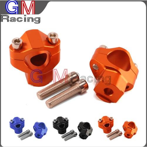 Motorcycle Aluminum CNC 28MM Risers Mount Handlebar Clamps For KTM SX XC SXF XCF XCW XCFW EXC EXCF 125 250 300 350 400 450 530