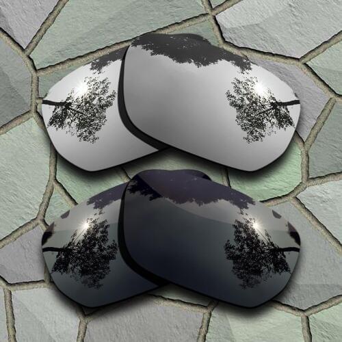 Grey Black&Chrome Sunglasses Polarized Replacement Lenses for Style Switch