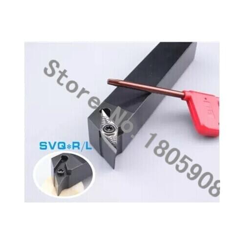 SVQCR2525M16 25*25*150MM Metal Lathe Cutting Tools Lathe Machine CNC Turning Tools External Turning Tool Holder S-Type SVQCR/L