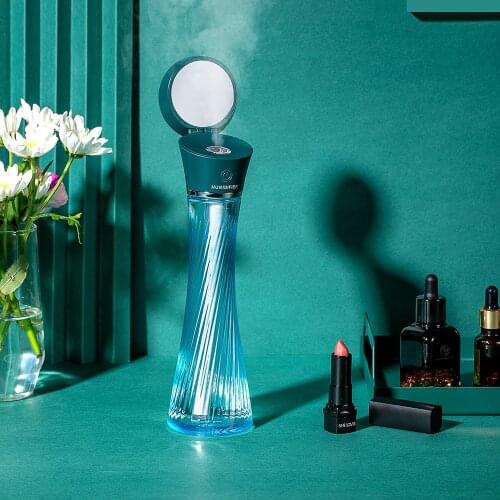 Magic Tower Humidifier Usb Charging Small Waist Makeup Mirror Atomization Moisturizing Air Purifier Humidifier
