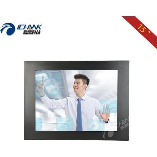 ZQ150TC-58D/15" inch 1024x768 HDMI VGA USB Embedded Frame Driver Free Multi-point Capacitive Touch LCD Screen PC Monitor Display
