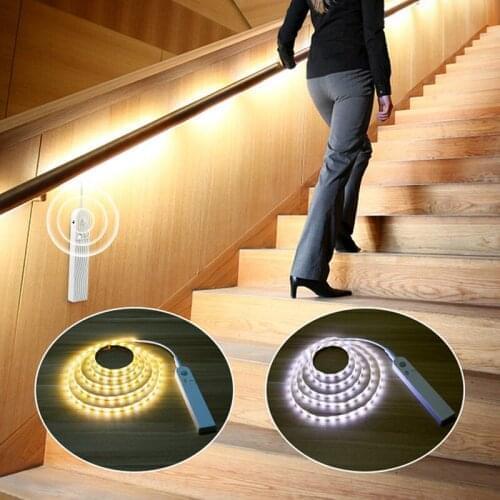 1M/2M/3M Human Body Induction 5V Motion Sensor LED Night Light Kitchen Cabinet Bedroom PIR Sensor Waterproof Light Belt
