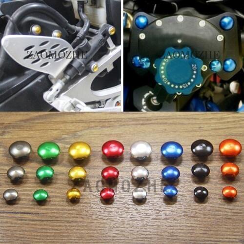 1 Pcs Motorcycle 6MM 8MM 10MM Hex Socket Bolt Screw Nut Head Cover Cap For Kawasaki Z250 Z300 Z650 Z750 Z800 Z900 Z1000 Z1000SX