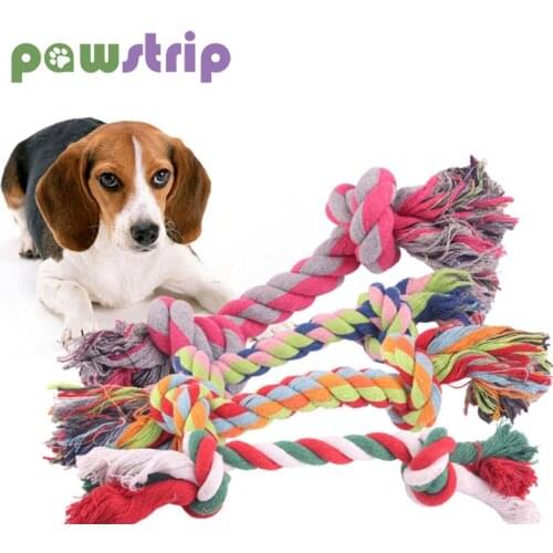 18/24/28cm Cotton Rope Dog Toys Braided Bone Rope Puppy Molar Toys Cleaning Teeth Puppy Chew Toys Funny Interactive Traning Toy