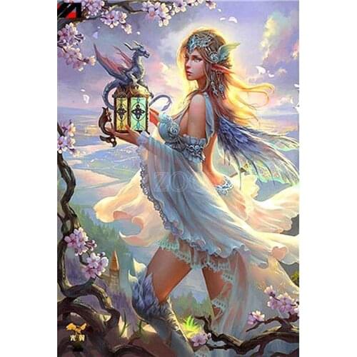 Full Square/Round Drill 5D DIY Diamond Painting 3D Embroidery Cross Stitch 5D Rhinestone Home Decor Gift Fairy DREAM FAIRY