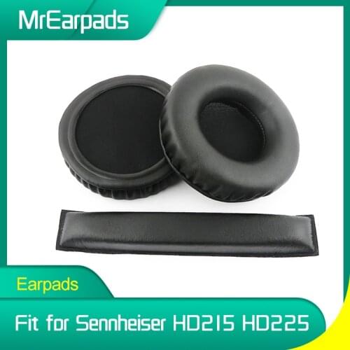 MrEarpads Earpads For Sennheiser HD215 HD225 Headband Headphone Replacement Ear Pads Earcushions Parts