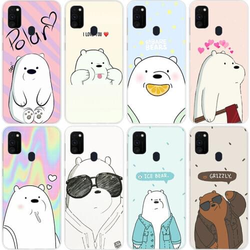 Funny Cartoon Bear Case for Samsung Galaxy M11 M10S M01 M21 M31S M51 A01 J2 Core A21 A42 J6 A6 A8 Plus A7 2018 Silicone Cover