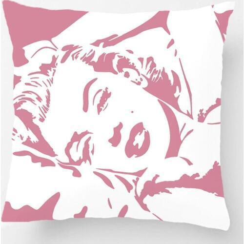 Beauty Printing Throw Pillowcase Decorative Pillowcases White And Pink Cushion Covers Perfect Gift By Lvsure For Car Sofa Seat