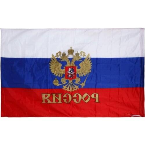 Free shipping National 90x150cm Russian Flag Large-scale Event Festival Office/Activity/parade/Festival/Home Decoration
