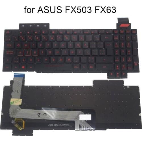 Canadian French backlight Keyboard for ASUS ROG FX503 FX503V FX503VD FX503VM NS52 FX63 CF gaming laptop keyboards replacement KB