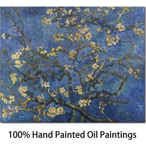 Modern art oil paintings Almond Blossoms Vincent Van Gogh Reproduction canvas Hand painted High quality
