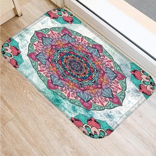 Living Room Doormats Marble Pink Mandala Anti-Slip Home Decorative Kitchen Floor Carpet Entrance Mat Hallway Tapis Salon Rugs