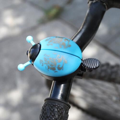 Metal Handlebar Bike Bells Ring Bicycle Ladybug Bell Alarm Horn Ladybird Alarm Bell Ring Horns Bike Cycling Safety Accessories