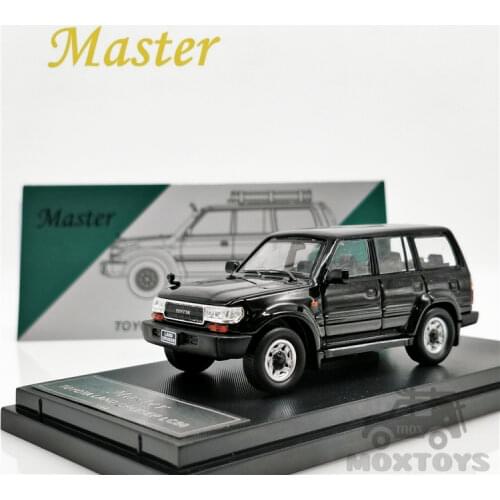 Master 1:64 Toyota Land Cruiser LC80 Black ordinary/w accessories Diecast Model Car