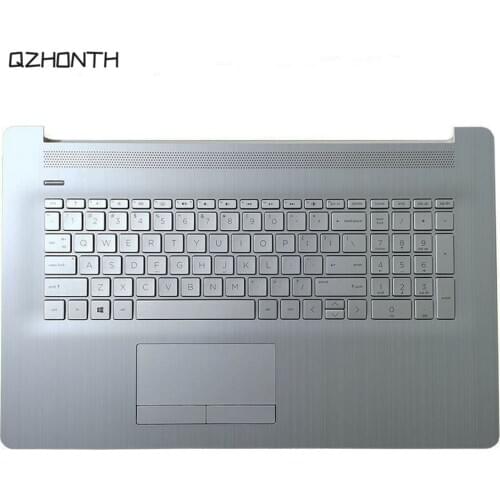 Laptop New For HP 17-CA 17-BY 17BY Palmrest w/Touchpad Backlit Keyboard Silver