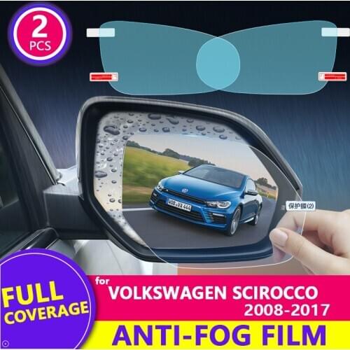 For Volkswagen VW Scirocco 2008-2017Rearview Mirror Film HD Anti-Fog Anti-Scratch Rainproof Auto Mirror Sticker Car Accessories