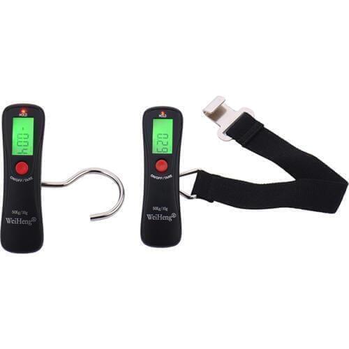 Useful Portable 50Kg LCD Display Digital Hanging Scales Electronic Weight Fishing Hook Scale Black For Home Kitchen Scales