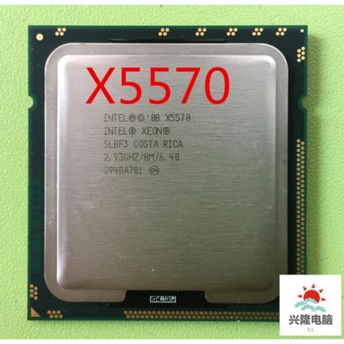 Intel Xeon X5570 CPU processor 2.93GHz LGA1366 8MB L3 Cache Quad-Core server CPU working 100% Free Shipping 5570