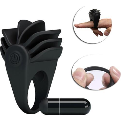 Silicone Sexy Penis Clitoris Ring Vibrator for Men Delay Premature Ejaculation Cock Ring for Woman Clitoris Stimulation Orgasm