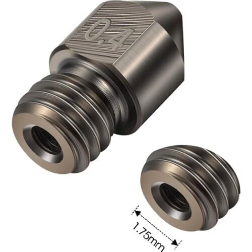 5PCS High Temperature Pointed Wear Resistant 0.4 MM M6 Thread 1.75MM Filament MK8 Hardened Steel Nozzles For CR10 Ender3