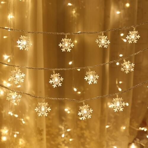 1.5m 2m 3m Snowflakes string Light Christmas tree Christmas decoration for Home store decor